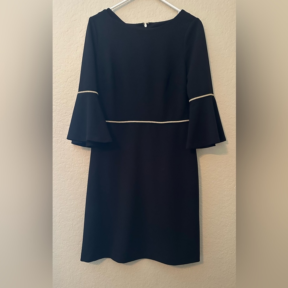 Tommy Hilfiger Black Long Sleeve Dress with Bell Sleeves